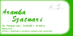 aranka szatmari business card