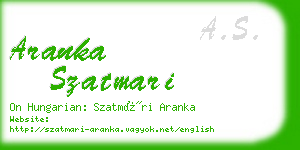 aranka szatmari business card